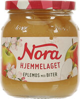 Nora Hjemmelaget Eplemos med biter 380g