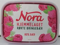 Nora Hjemmelaget Rørt Syltetøy Bringebær