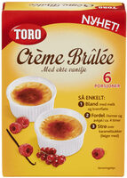 Crème Brûlée med ekte vanilje