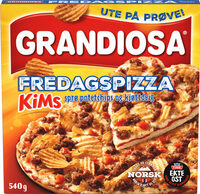 Fredagspizza sprø potetchips og kjøttdeig