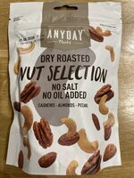 Dry roasted nut selection