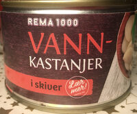 Vannkastanjer i skiver