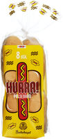 Pølsebrød Hurra 8stk 320g Bakehuset
