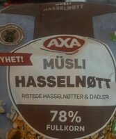 Müsli Hasselnøtt 78%