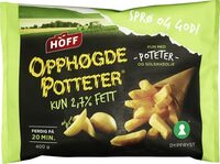 Opphøgde potteter med kun 2,7% fett