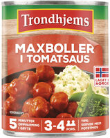 Maxboller i tomatsaus