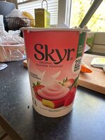 Skyr Jordbær Og Rabarbra