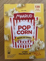 Popcorn Smak Av Smør