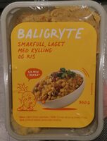 Baligryte Smakfull, laget med kylling og ris