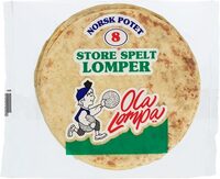 Store Spelt Lomper 8 stk