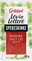 Spekeskinke i tynne skiver, mindre salt og fett