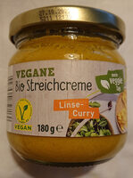 Vegane Bio-Streichcreme - Linse-Curry