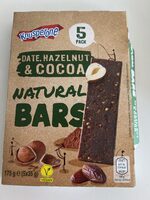 Date, hazelnut & cocoa bars