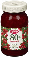 Lerum Tyttebær utan Tilsett Sukker 330g