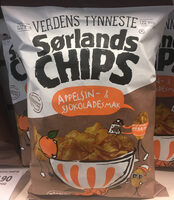 Sørlands Chips Appelsin- & Sjokoladesmak