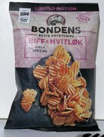 Bondens Beste Potetchips Biff & Hvitløk Rifla Spesial