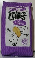 Rifla Sørlandschips med smak av rømme & pepper