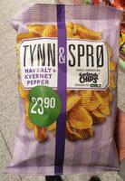 Tynn Og Sprø Chips Havsalt & Kvernet Pepper