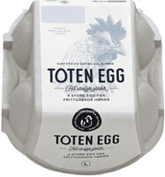 Toten Egg Store Ferske 4pk