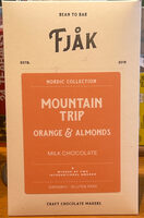 Mountain trip (milk chocolate with orange and almonds)