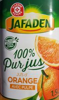 100% Pur Jus d'Orange avec Pulpe