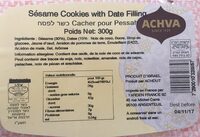 Sesame cookies with date filling