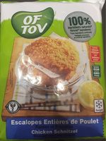 Escalopes entiere de poulet panees et precuites