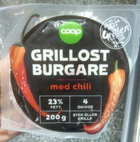 Grillost burgare med chili