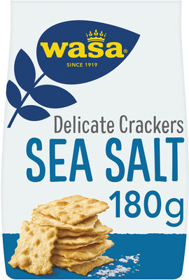 Wasa delicate thin crackers sea salt 180g we