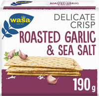 Wasa delicate crisp roasted garlic & sea salt