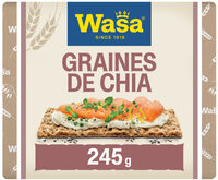 Wasa tartine croustillante sensation aux graines de chia & touche de sel 245g