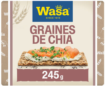 Wasa tartine croustillante sensation aux graines de chia & touche de sel 245g