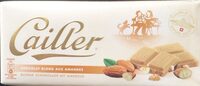 Chocolat blond aux amandes