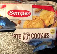 White chocolate brazil nut cookies