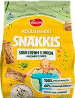 Koulunäkki Snäkkis Sour Cream & Onion -makuinen ruissipsi