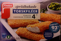 Findus 4 st. Sprödbakade Torskfiléer