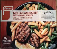 Findus Dagens Grillad Angusbiff med pommes stripes