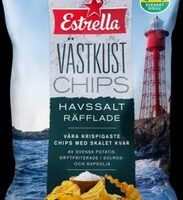 Västkustchips: havssalt, rafflade