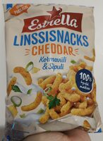 Linssisnacks Cheddar Kermaviili & Sipuli