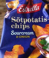 Sötpotatischips Sourcream  & onion