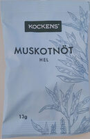 Muskotnöt, hel