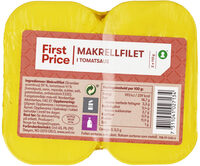 Makrellfilet i Tomat 2x110g First Price