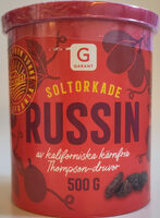Soltorkade russin