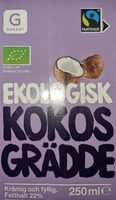 Ekologisk kokosgrädde