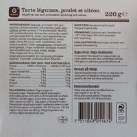Tante legrumes poulet et citron