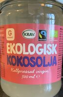 Ekologisk Kokosolja Kallpressad Virgin