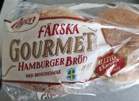 Färska gourmet hamburgerbröd