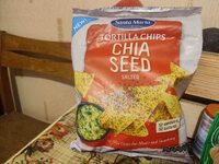 Tortilla chips chia seeds saltes