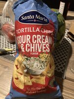 Tortilla chips sour cream & chives