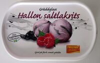 Gräddglass - Hallon saltlakrits